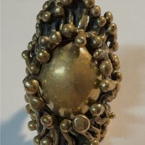 Pal Kepenyes Brutalist Modernist Bronze Ring 9